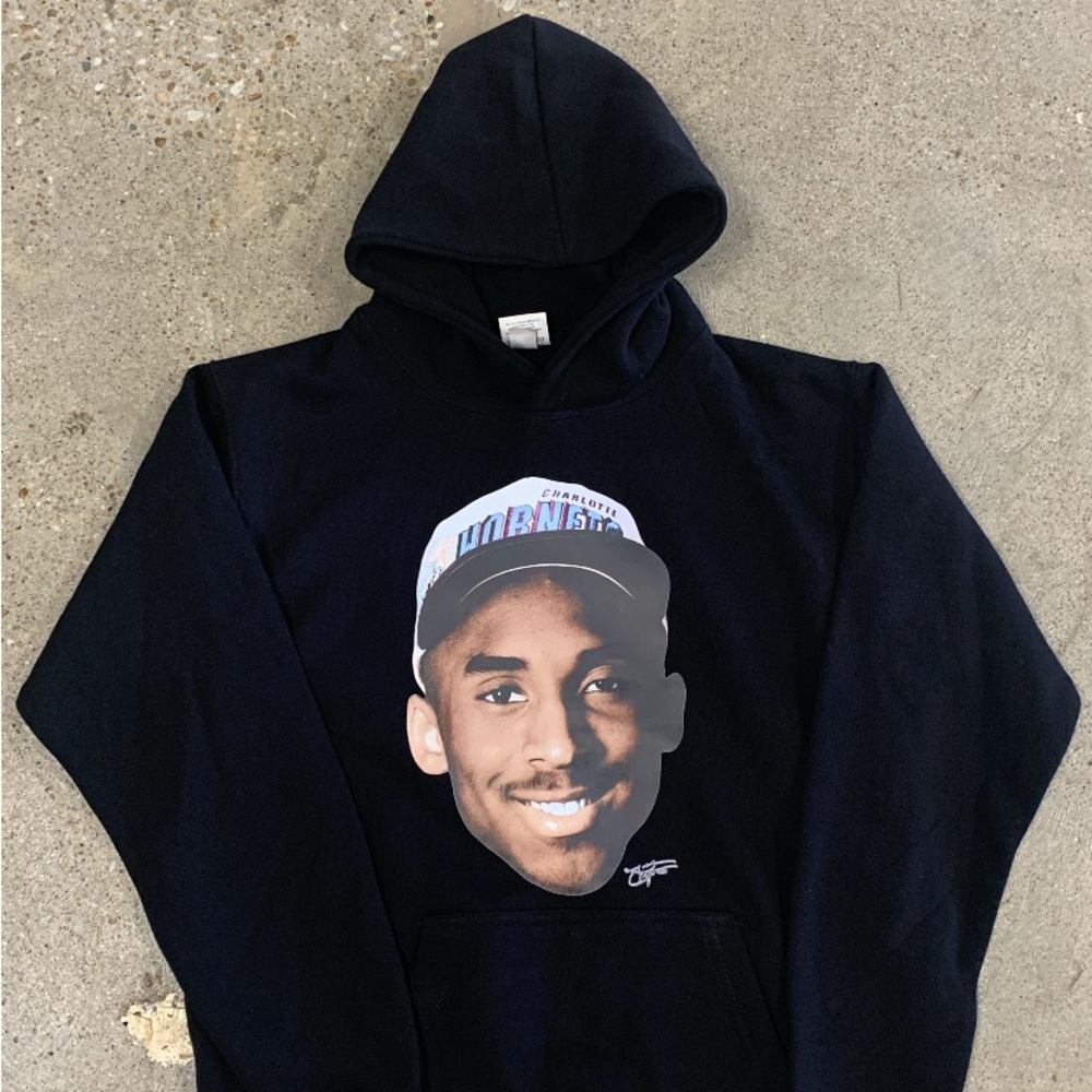 Black Hoodie with Graphic Print
